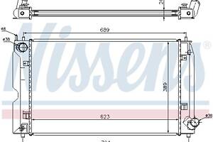 Радиатор TOYOTA AVENSIS (_T25_) / TOYOTA COROLLA (_E12_) 1995-2009 г.