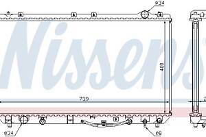 Радиатор TOYOTA CAMRY (_V2_) / LEXUS ES (VCV10_, VZV21_) 1989-2004 г.