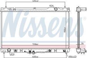 Радиатор TOYOTA CAMRY (_V3_) / LEXUS ES (MCV_, VZV_) 1996-2008 г.