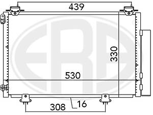 Радиатор TOYOTA YARIS (_P1_) / TOYOTA YARIS VERSO (_P2_) 1999-2005 г.