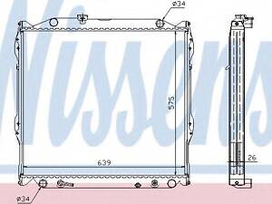 Радіатор TY 4 RUNNER(95-)2.7 i(+)[OE 16400-75160] NISSENS 647551 на TOYOTA LAND CRUISER PRADO (_J9_)