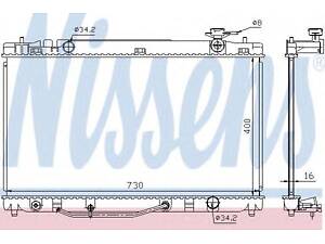 Радіатор TY CAMRY(07-)2.4(+)[OE 16400-0H210] NISSENS 646808 на TOYOTA CAMRY седан (_XV4_)