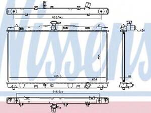 Радіатор TY CAMRY(11-)2.5 i 16V[OE 164000V110] NISSENS 646869 на TOYOTA CAMRY седан (AVV5_, XV5_)