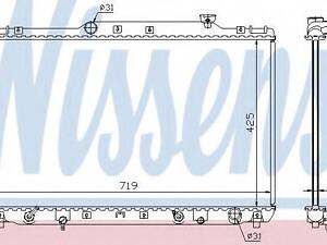 Радіатор TY CAMRY(91-)2.2 i 16V(+)[OE 16400-03050] NISSENS 647681 на TOYOTA SCEPTER (_CV1_, _XV1_, _V1_)