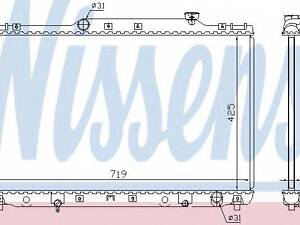 Радиатор TY CAMRY(91-)2.2 i 16V[OE 16400-03050] NISSENS 64769A на TOYOTA SCEPTER (_CV1_, _XV1_, _V1_)