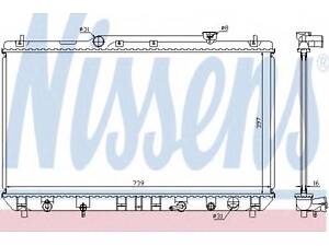 Радіатор TY CAMRY(96-)2.2 i 16V(+)[OE 16400-03140] NISSENS 646991 на TOYOTA CAMRY седан (_CV2_, _XV2_)