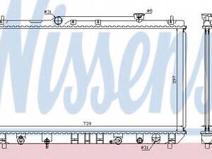 Радіатор TY CAMRY(96-)2.2 i 16V(+)[OE 16400-03140] NISSENS 646991 на TOYOTA CAMRY седан (_CV2_, _XV2_)