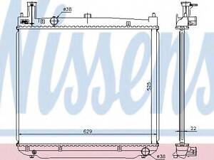 Радіатор TY HI-ACE(01-)2.5 TD(+)[OE 16400-30110] NISSENS 64649A на TOYOTA QUANTUM IV (TRH2_, KDH2_)