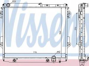 Радіатор TY LAND CRUISER 200(08-)4.5 TD[OE 16400-51040] NISSENS 646826 на TOYOTA LAND CRUISER (VDJ20_, UZJ20_)