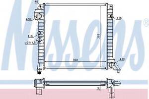 Радіатор VOLVO 440(88-)1.7 i(+)[OE 410 658] NISSENS 65518 на VOLVO 480 E