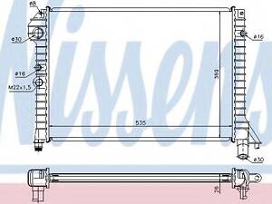 Радиатор VOLVO 440(88-)1.7 i(+)[OE 446 966] NISSENS 65517 на VOLVO 480 E