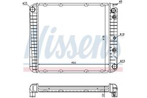 Радиатор VOLVO 940 (945) / VOLVO 740 (745) / VOLVO 760 (704, 765) 1974-1998 г.