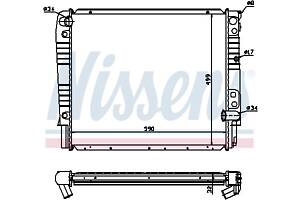 Радиатор VOLVO 940 (945) / VOLVO 960 (964) 1990-1998 г.