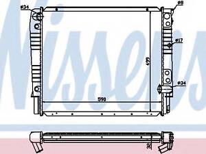 Радіатор VOLVO 940(90-)2.4 D(+)[OE 13 28 375] NISSENS 65528A на VOLVO 960 (964)