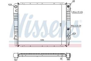 Радиатор VOLVO 960 (964) / VOLVO V90 (965) / VOLVO S90 (964) 1990-1998 г.
