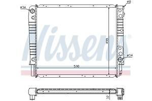Радиатор VOLVO 960 (964) / VOLVO V90 (965) / VOLVO S90 (964) 1990-1998 г.