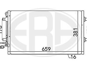 Радиатор VOLVO C70 (542) / VOLVO S40 (544) / VOLVO C30 (533) / VOLVO V50 (545) 2003-2013 г.