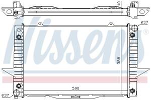 Радиатор VOLVO C70 (873) / VOLVO S70 (874) / VOLVO V70 (875, 876) 1995-2007 г.