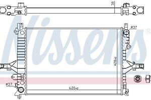 Радиатор VOLVO V70 (285) / VOLVO S80 (184) / VOLVO S60 (384) 1997-2010 г.