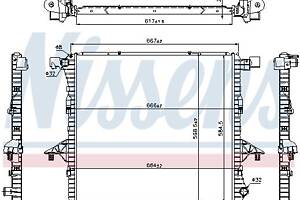 Радиатор VW AMAROK (S1B, S6B, S7B) 2010-2022 г.