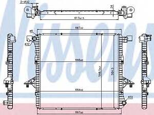 Радіатор VW AMAROK(10-)2.0 TDI(+)[OE 2H0.121.253 A] NISSENS 65298 на VW AMAROK (2H_, S1B)