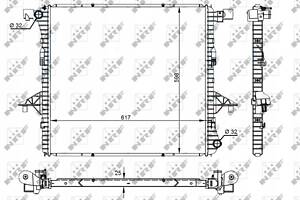 РАДІАТОР VW AMAROK 2.0TSI/TDI/BITDI 10- NRF59145
