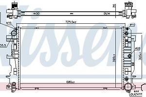 Радиатор VW CRAFTER 30-35 (2E_) / VW CRAFTER 30-50 (2E_) 2006-2018 г.