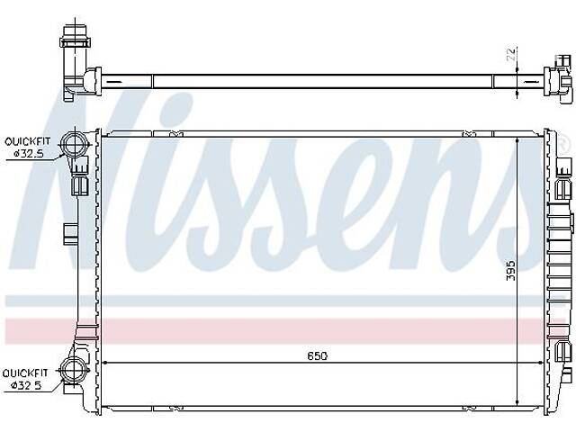 Радиатор VW GOLF (CD1) / AUDI Q3 (F3N) / SEAT LEON (5F1) / VW TOURAN (5T1) 2012-2021 г.