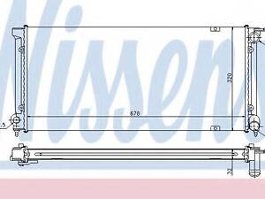 Радиатор VW GOLF II(83-)1.6 TD(+)[OE 191.121.251 C] NISSENS 652621 на VW GOLF Mk II (19E, 1G1)