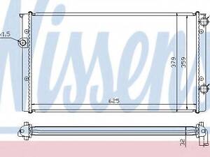 Радиатор VW GOLF III(91-)1.9 D(+)[OE 1H0.121.253 BC] NISSENS 652461 на VW GOLF Mk III (1H1)