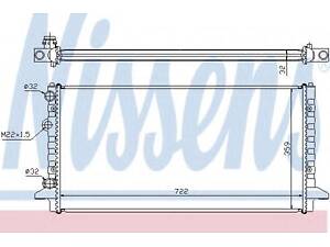 Радіатор VW PASSAT(93-)1.6 i(+)[OE 3A0.121.253 AB] NISSENS 65256 на VW PASSAT (3A2, 35I)