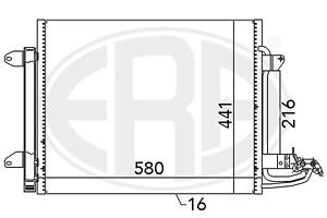 Радиатор VW TOURAN (1T1, 1T2) / VW CADDY (2KA, 2KH, 2CA, 2CH) 2003-2015 г.