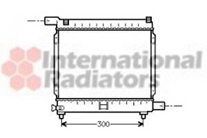 Радіатор W124/W201 MT 18/20/23 -AC (Van Wezel)