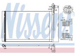 Радiатори кондицiонерiв NISSENS 940415 на PORSCHE CAYENNE