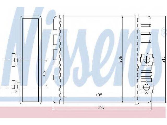 Радіатори опалення NISSENS 70514 на BMW 3 седан (E46) - Фото 1