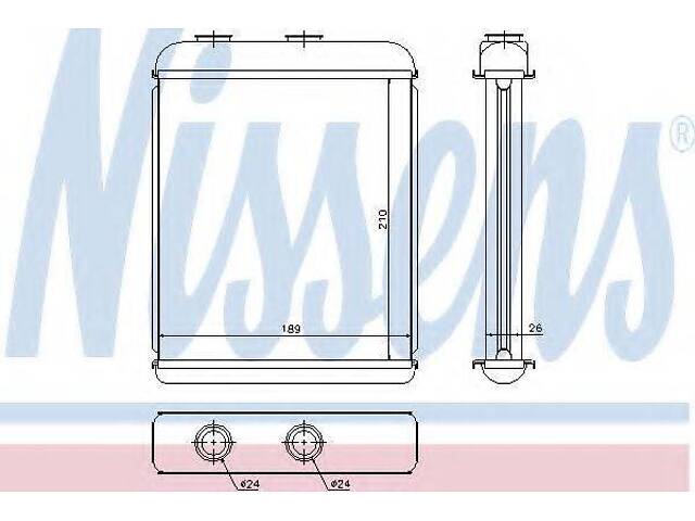 Радіатори опалення NISSENS 72662 на OPEL ASTRA H универсал (L35) - Фото 1
