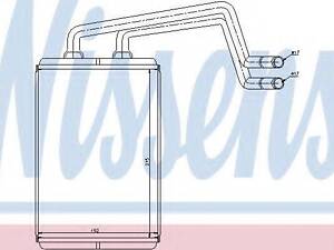 Радиаторы отопления NISSENS 77612 на HYUNDAI AVANTE седан (HD)