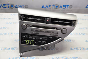 Радио, Магнитофон, Управление климатом, Панель в сборе Lexus RX350 RX450h 10-15 тип 2, царапины