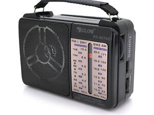 Радиоприемник GOLON RX-607, LED, 2x3W, FM радио, корпус пластмасс, Black, BOX