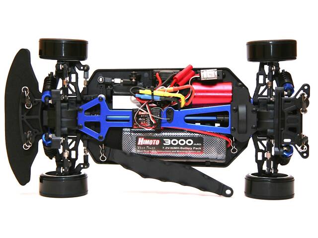 Радиоуправляемая модель Дрифт 1:10 Himoto DRIFT TC HI4123BL Brushless (синий) - Фото 4