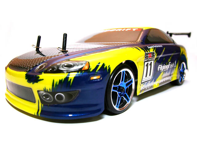 Радиоуправляемая модель Дрифт 1:10 Himoto DRIFT TC HI4123BL Brushless (синий) - Фото NaN