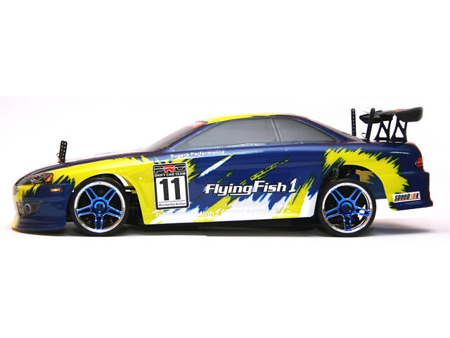 Радиоуправляемая модель Дрифт 1:10 Himoto DRIFT TC HI4123BL Brushless (синий) - Фото 2