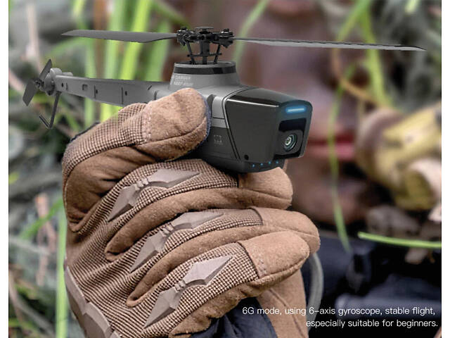 Радіокерований міні дрон із камерою C128 Sentry WAV. Чотирьохпозиційний одногвинтовий гвинтокрил - Фото 6