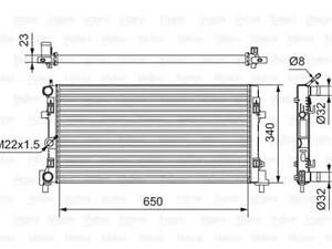 Радиатор охлаждения двигателя на A1, Fabia, Ibiza, Polo, Rapid, Roomster, Spaceback, Toledo