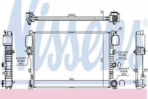 Радіатор охолодження двигуна на S-Class