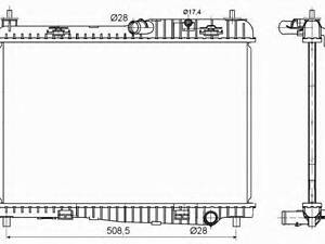 Радиатор, охлаждения дивгателя NRF 53152 на FORD FIESTA VI