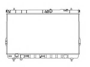 Радиатор, охлаждения дивгателя NRF 53358 на HYUNDAI SANTA FÉ I (SM)
