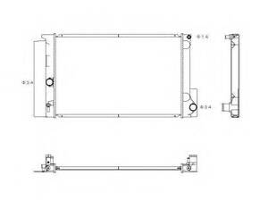 Радиатор, охлаждения дивгателя NRF 53763 на TOYOTA ALTIS седан (E15_)