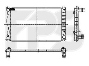 Радиатор охлаждения для Audi A6 2004-2011