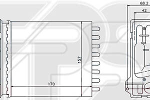 Радиатор печки на Duster, Logan, Sandero